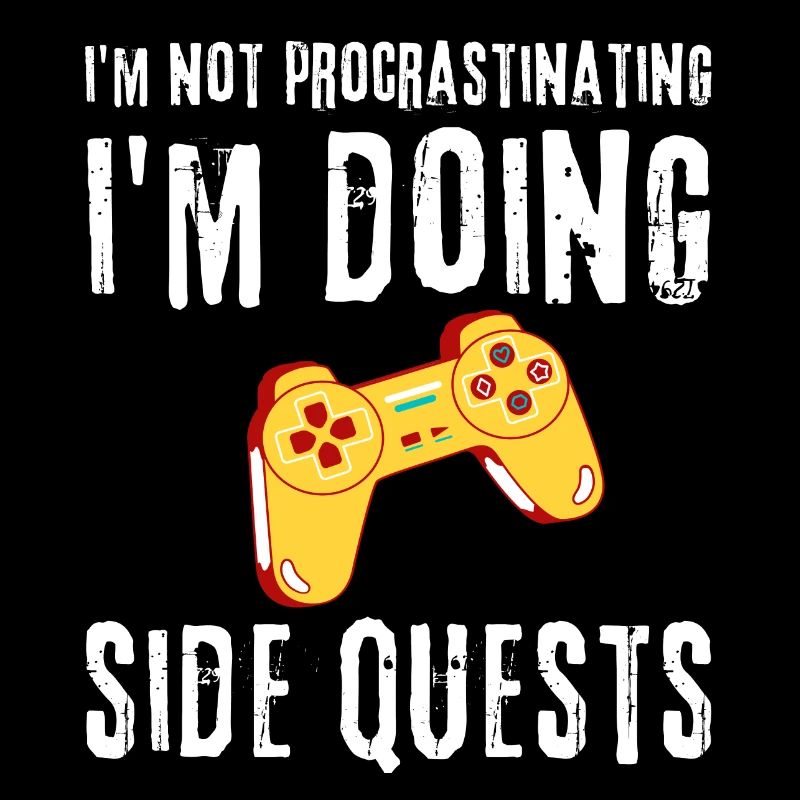 Not Procrastinating Doing Side Quests Funny Gaming