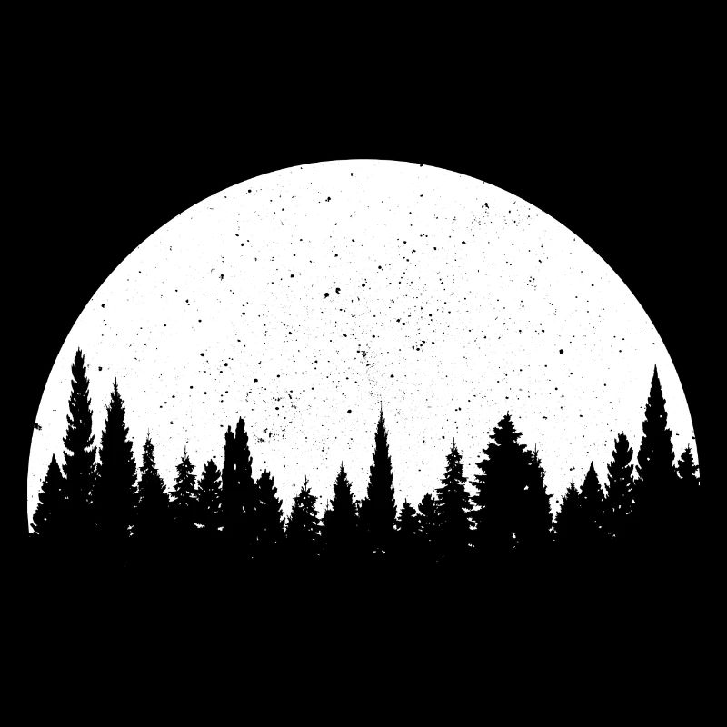 FORÊT I Forêt sous la silhouette du ciel étoilé