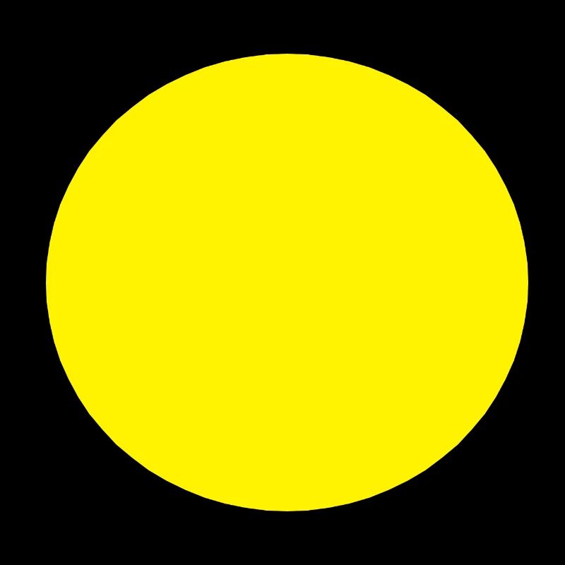 Cercle forme jaune simple idée cadeau citron