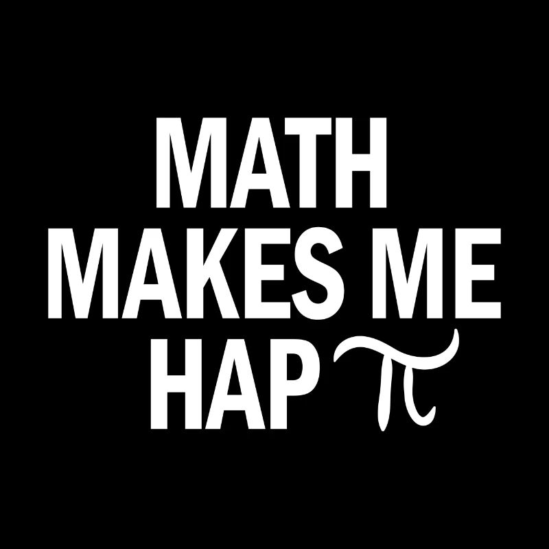 Math heureux pi disant cadeau école étudiant