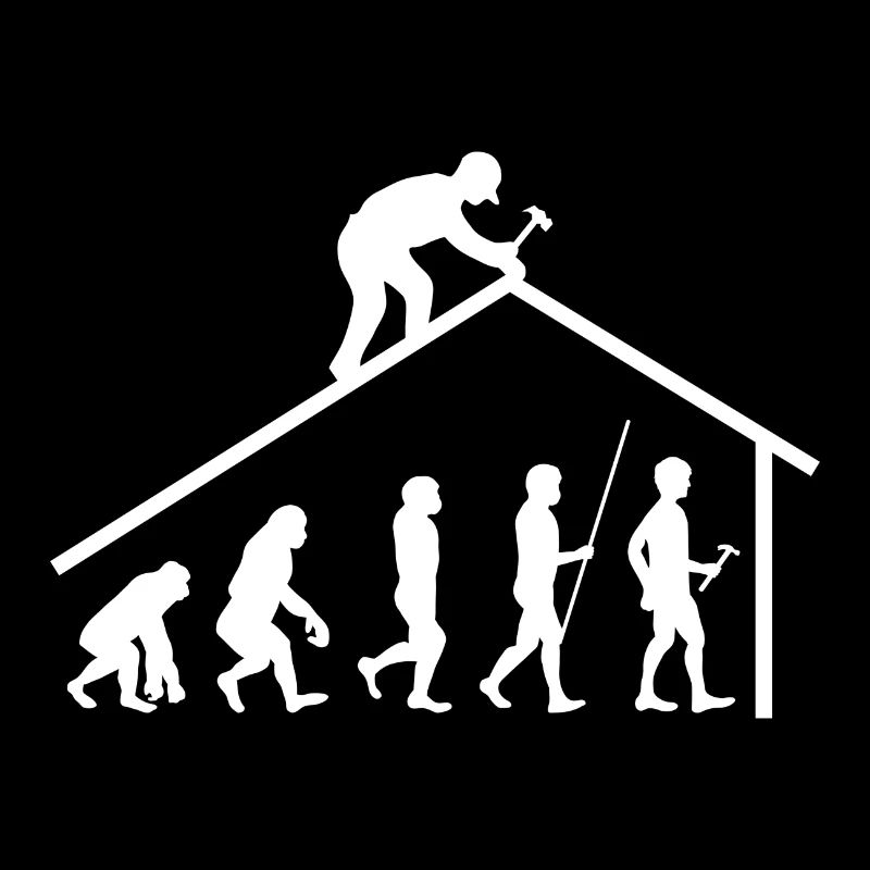 Evolution Zimmerer Dachdecker Geschenk