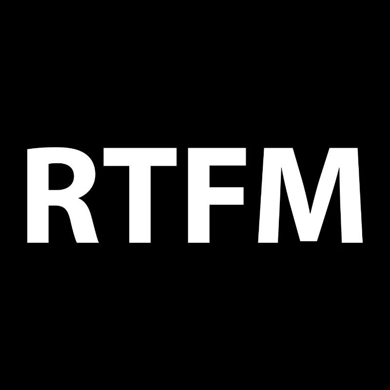 Rtfm Programming Informatik Geschenk