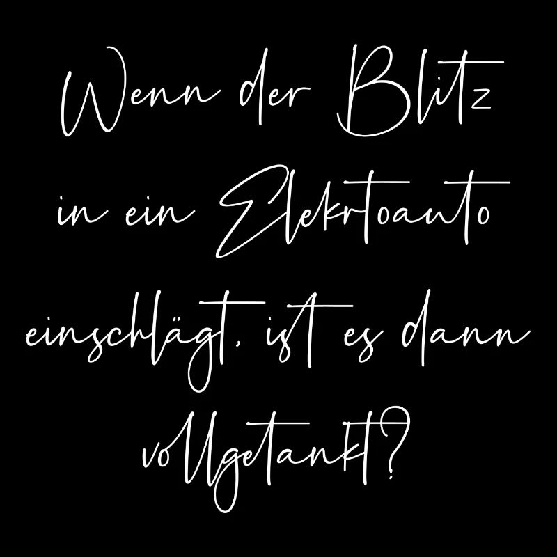 Wenn der Blitz in ein E Auto einschlägt getankt