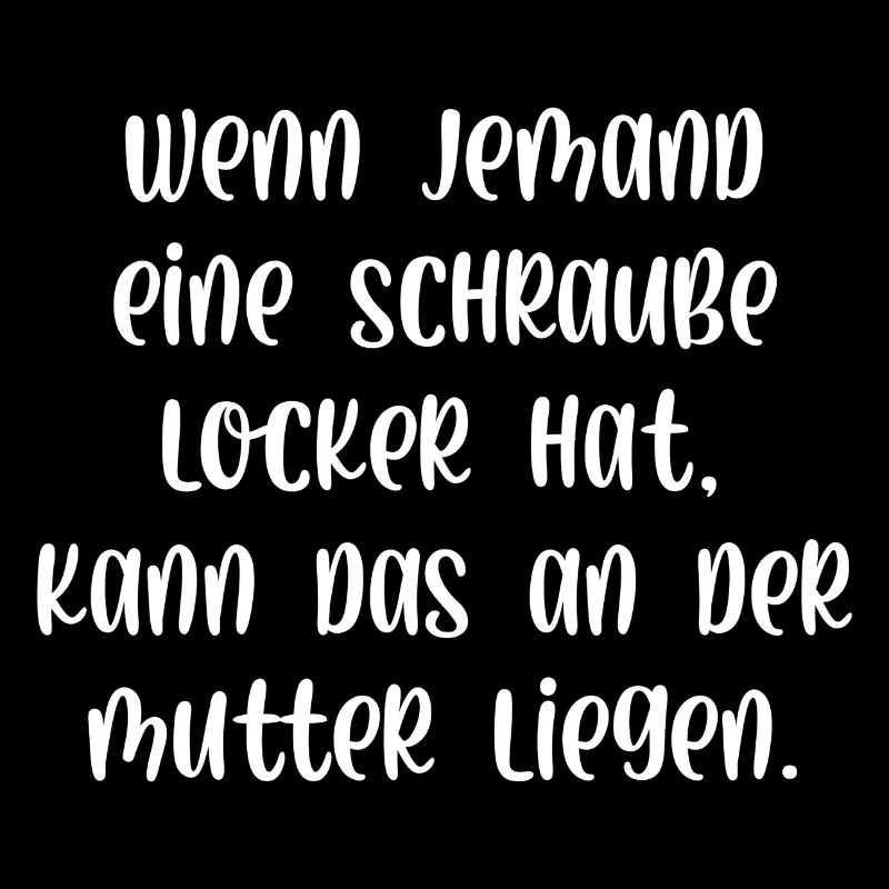Schraube locker kann an der Mutter liegen