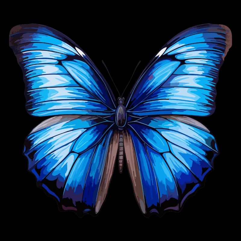 Morpho Papillon Bleu