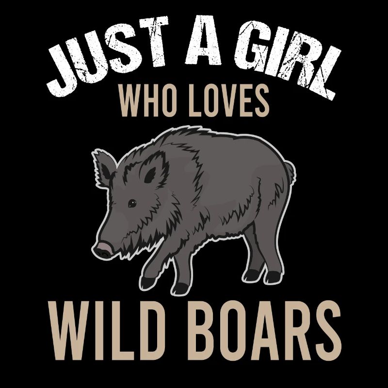 Einfache Wildschweinliebe Mädchen Geschenk
