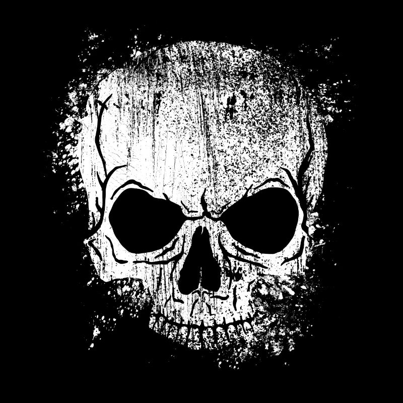 grungy skull