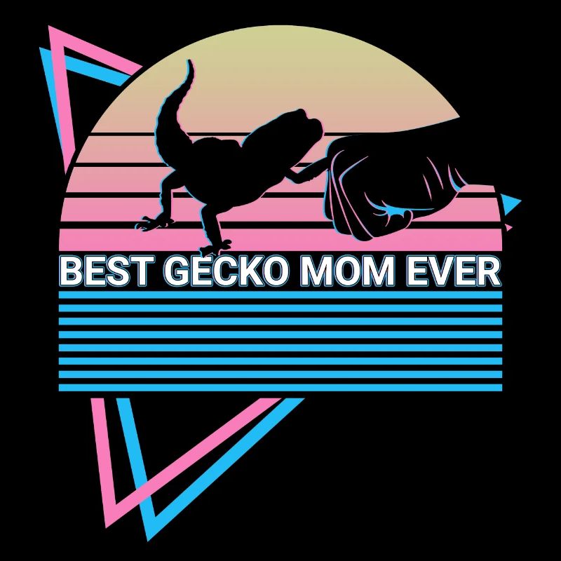 Leopard Gecko Mama Retro