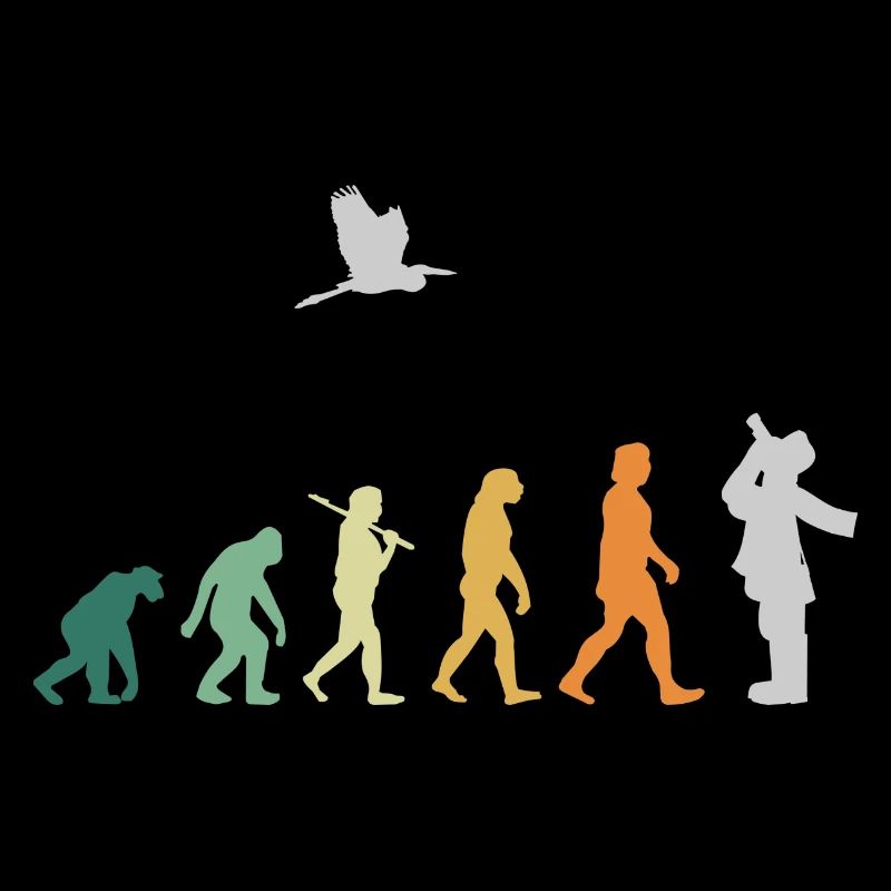 Observation des oiseaux d'ornithologie - Evolution Retro