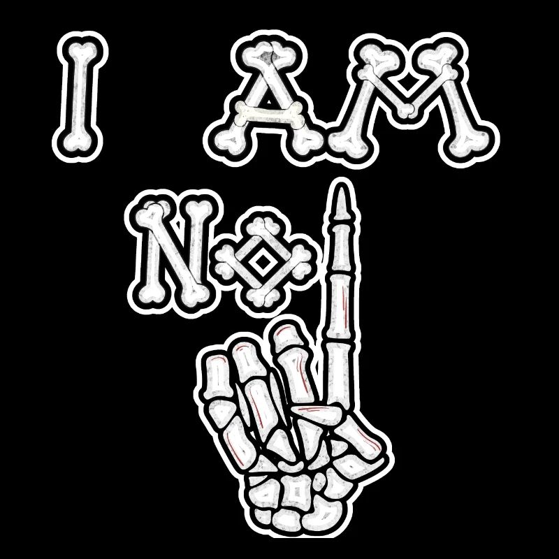I Am No 1 Bones (Distressed)