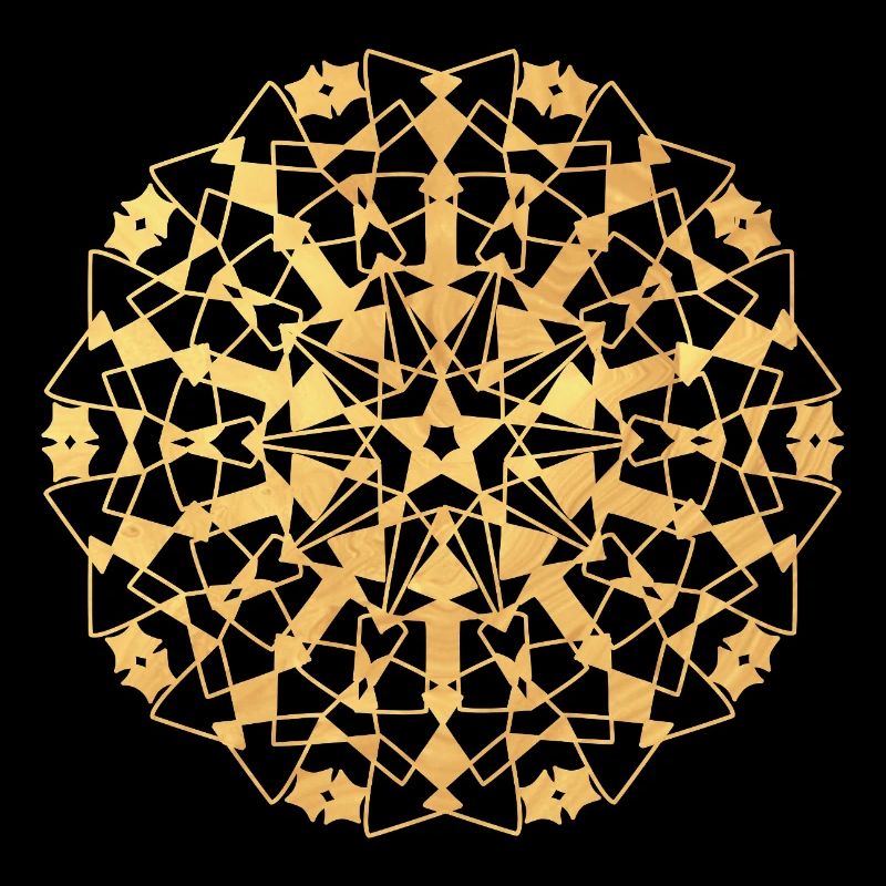 Mandala géométrique - or