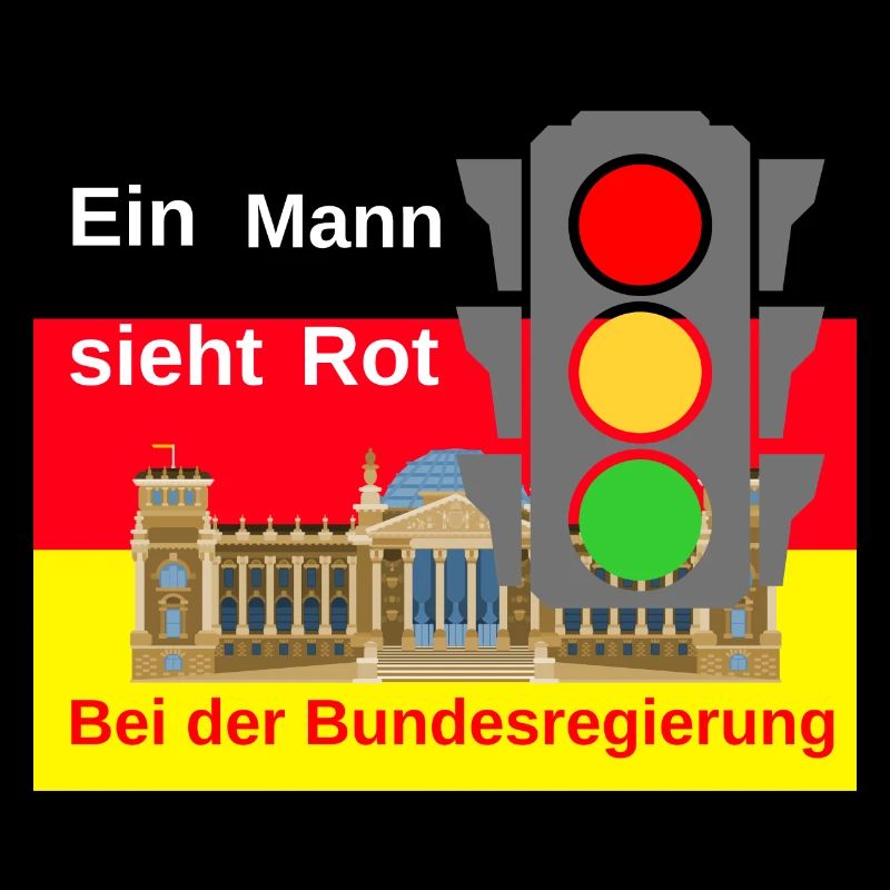 Ein Mann sieht Rot bei der Bundesregierung