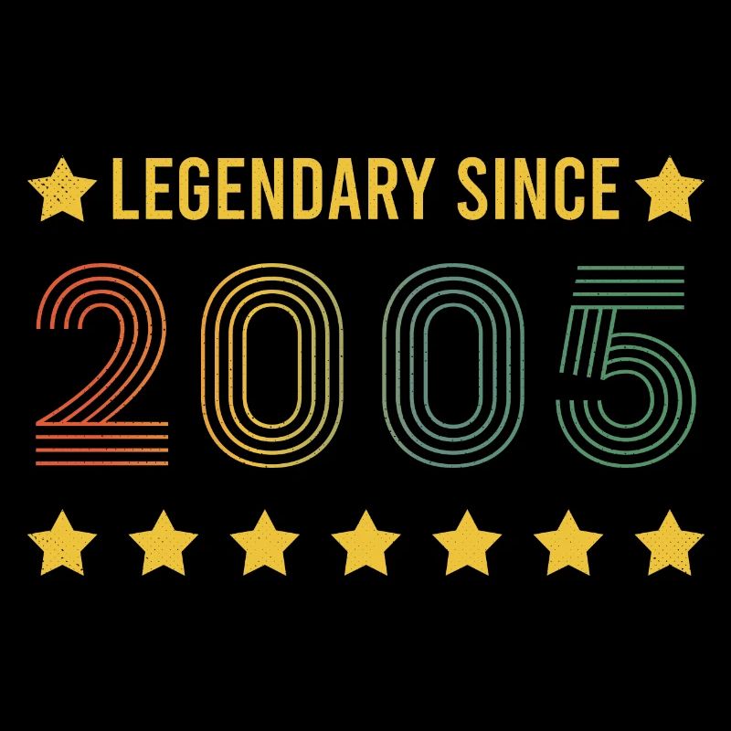 Vintage Legendary since 2005 Geburtstag Retro