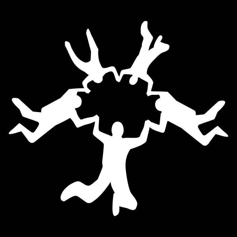 RW parachute jump free fall group color selectable