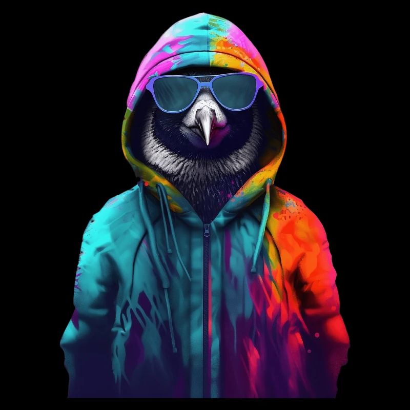 Pinguin mit Sonnenbrille Bunt Coole Pinguine Vogel