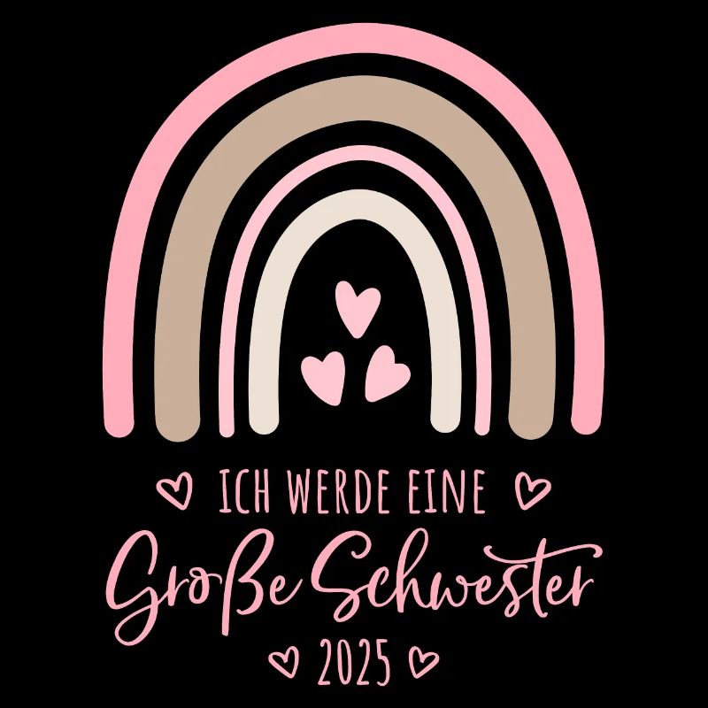 Ich werde eine große Schwester 2025 Regenbogen