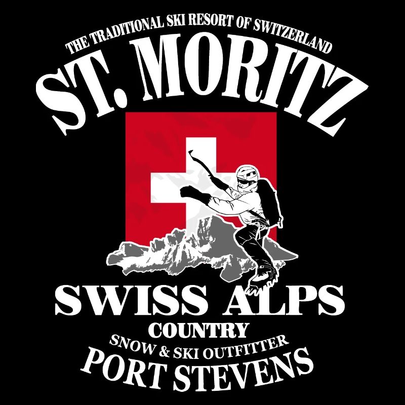 St.Moritz - Climbing - Swiss Flag