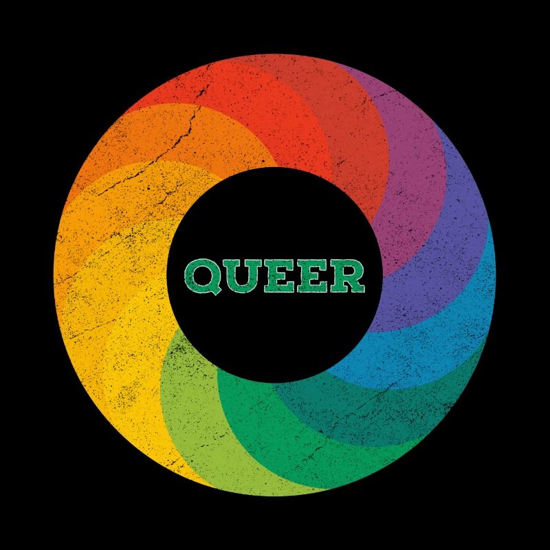 Rainbow Ring "Queer" green