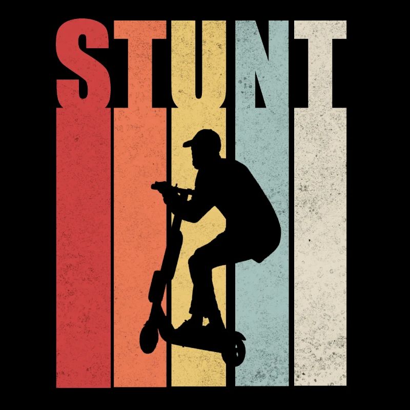 Stunt Scooter Roller Rollerfahrer Geschenk