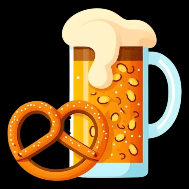 Maß Bier und Brezel