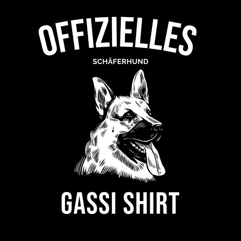 Lustiges Deutscher Schäferhund Offizielles Gassi H