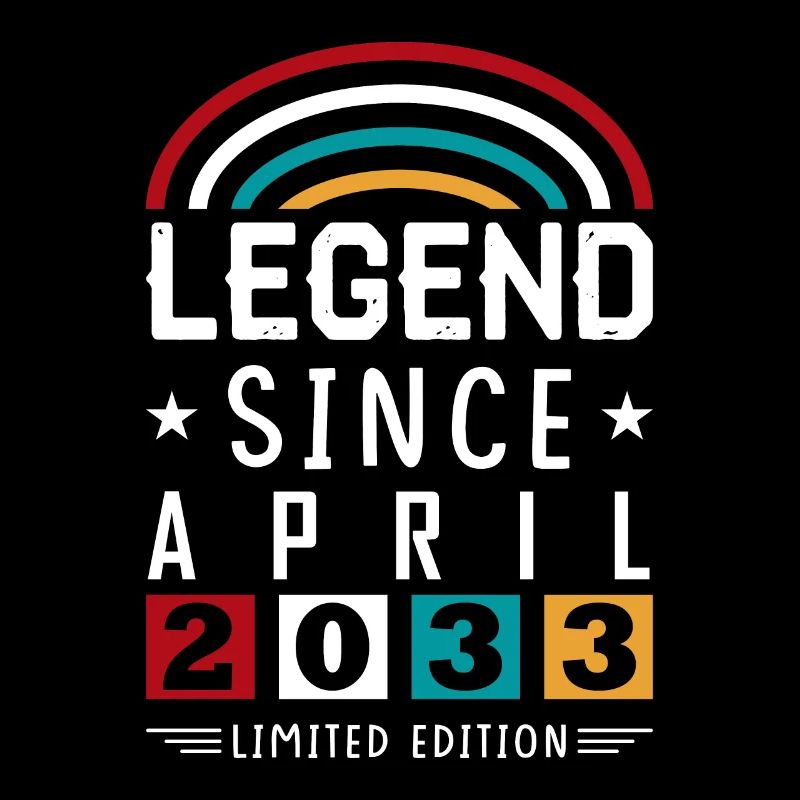 2033 Legend Since Geburtstag Geschenk April