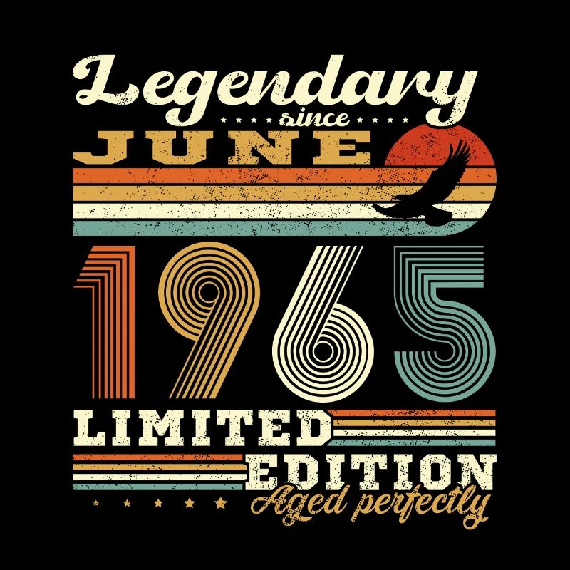1965 Juni Vintage Geburtstagsgeschenk Retro
