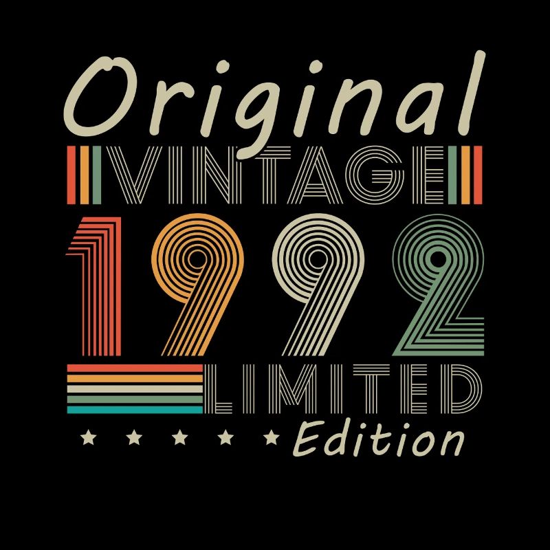 1992 Vintage Retro Geburtstagsgeschenk