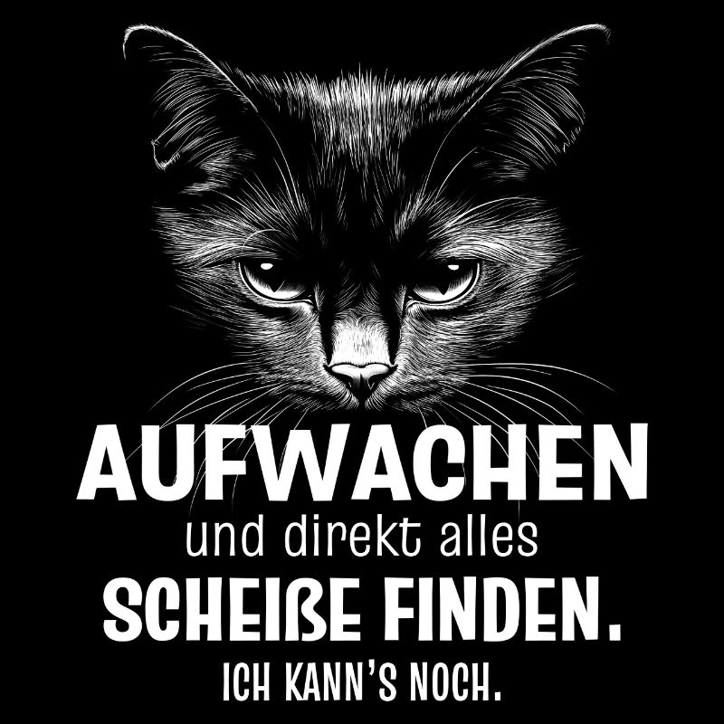 Katze mit Spruch