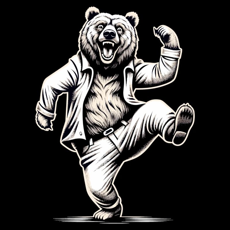 Funny Bear Dad Dad Gift