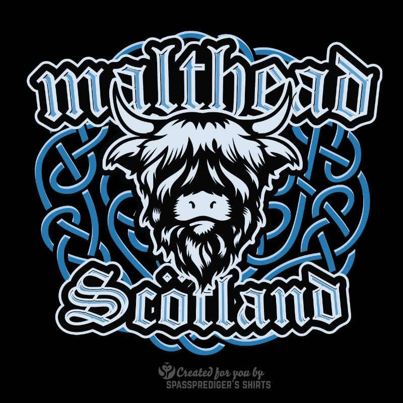 Malt Whiskey Malthead Celtic Braid Motif