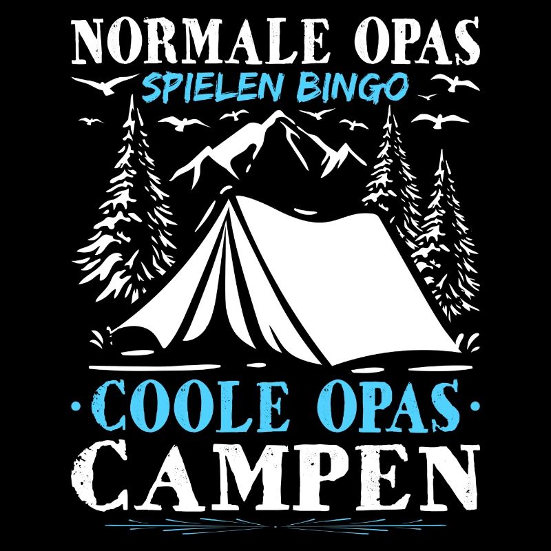 Coole Opas Campen Rentner Wohnwagen Camper