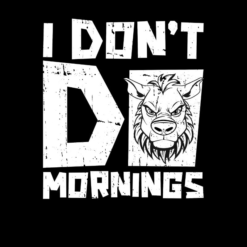 Zebra Witzig I Dont Do Mornings