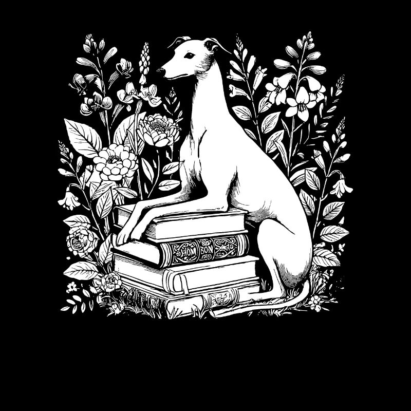 Greyhound Greyhound Flower Book Reader