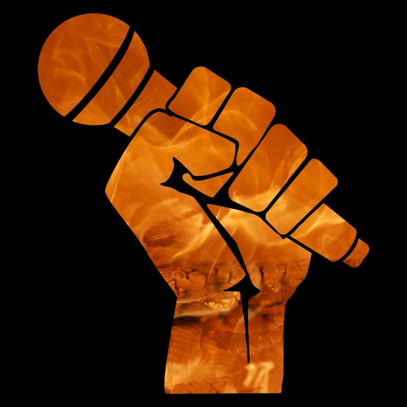 Révolution Microphone Arts Martiaux Idée Cadeau Feu