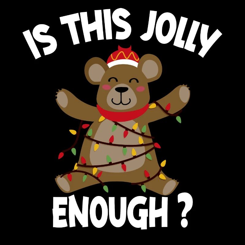 Is This Jolly Enough Funny Bear Christmas Light