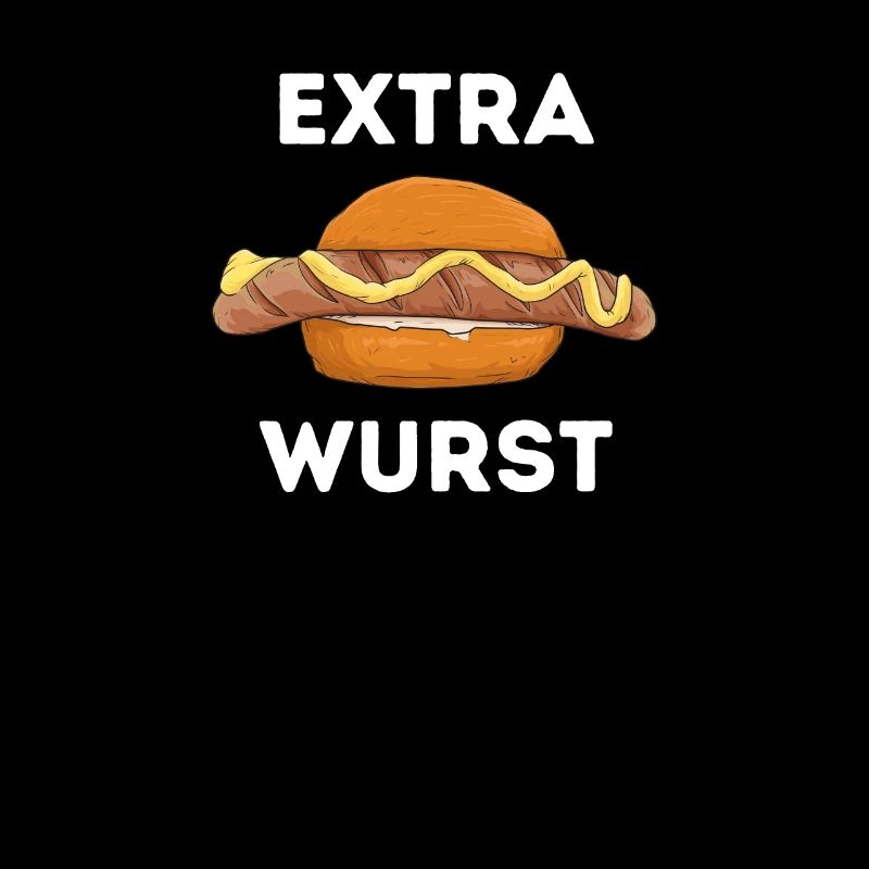 Extra Wurst Bratwurst mit Senf im Brötchen Grillen