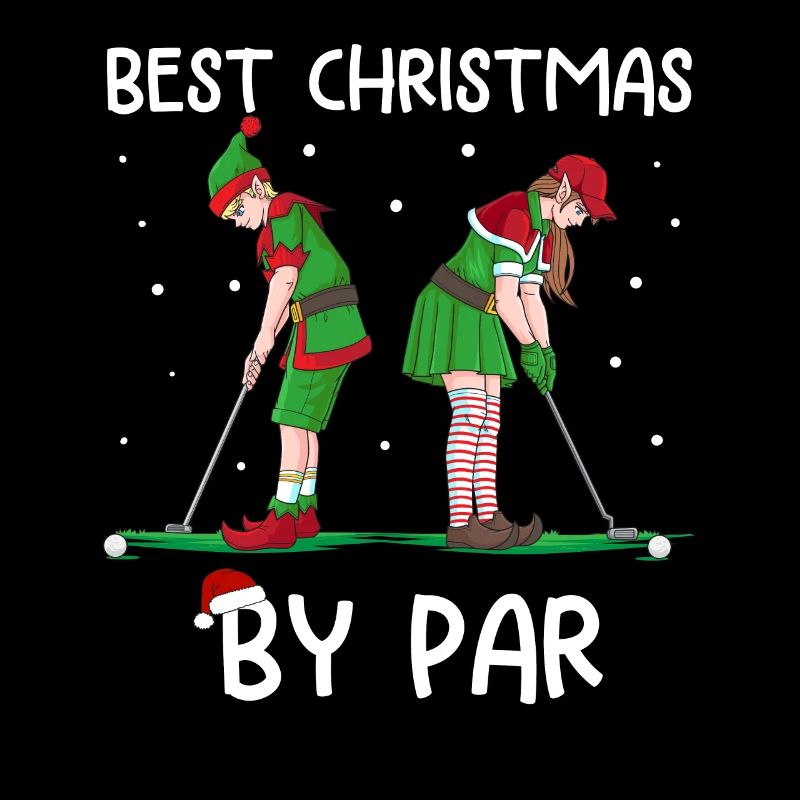 Golf Elf Weihnachten Golfer