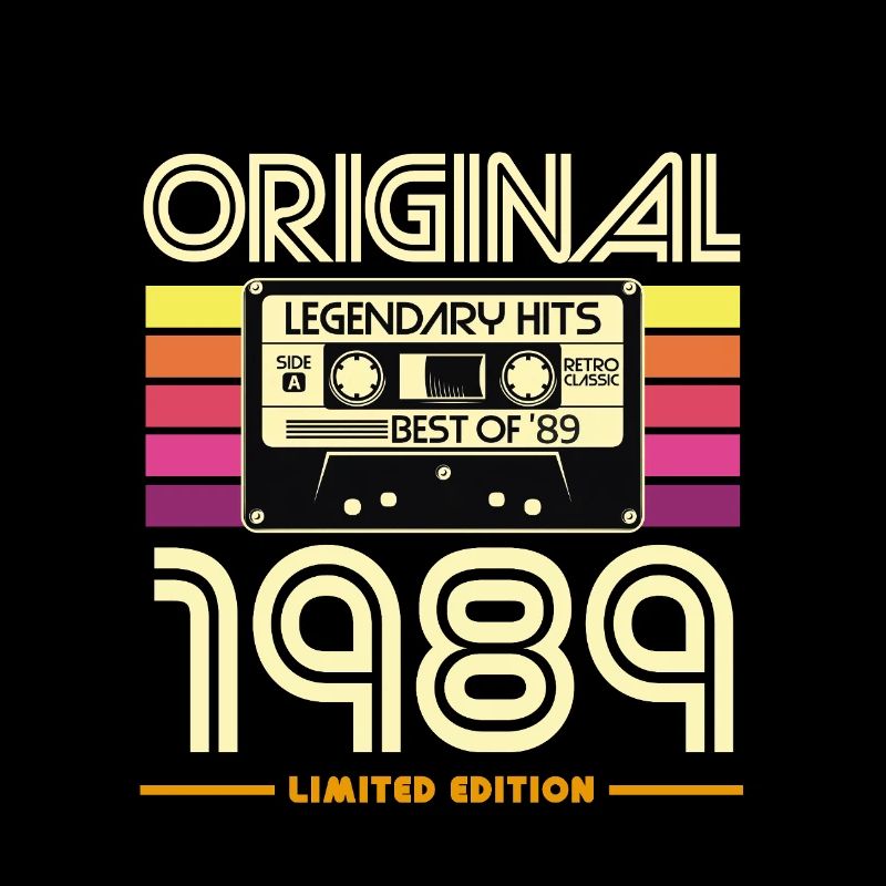 Original 1989 Cassette Rétro
