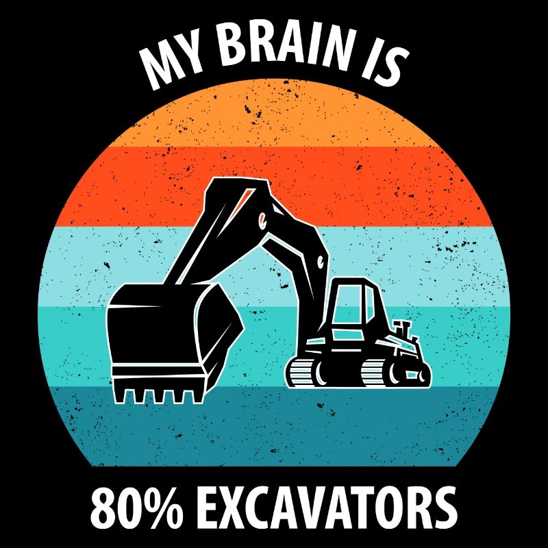 Bagger Baggerfahrer Baggerwagen