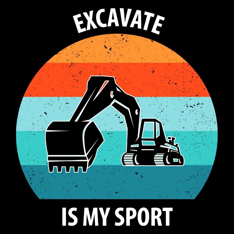 Bagger Baggerfahrer Baggerwagen