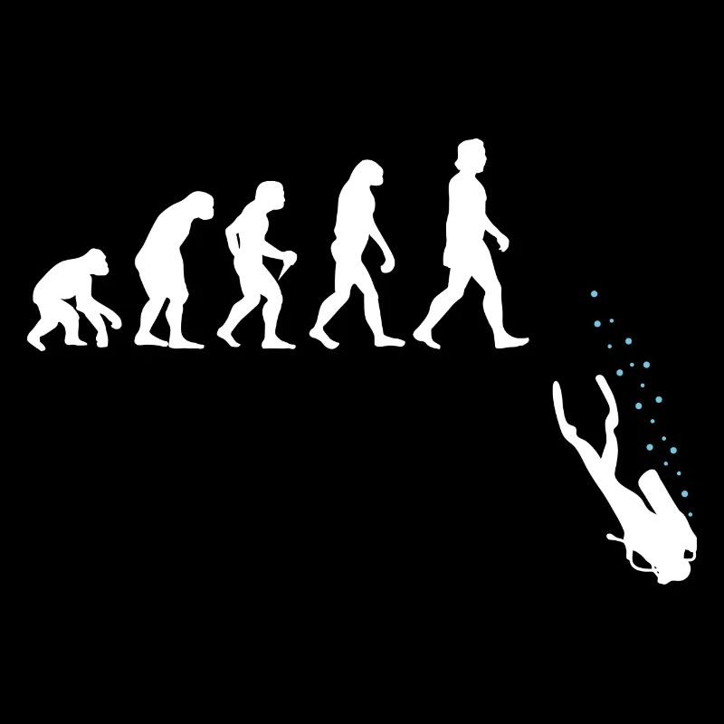 Evolution Tauchen Scuba Diving Taucher Geschenk