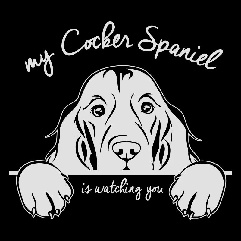 COCKER SPANIEL regarde les chiens de Wilsign