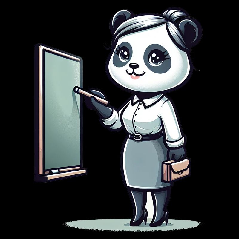 Cute Panda Teacher