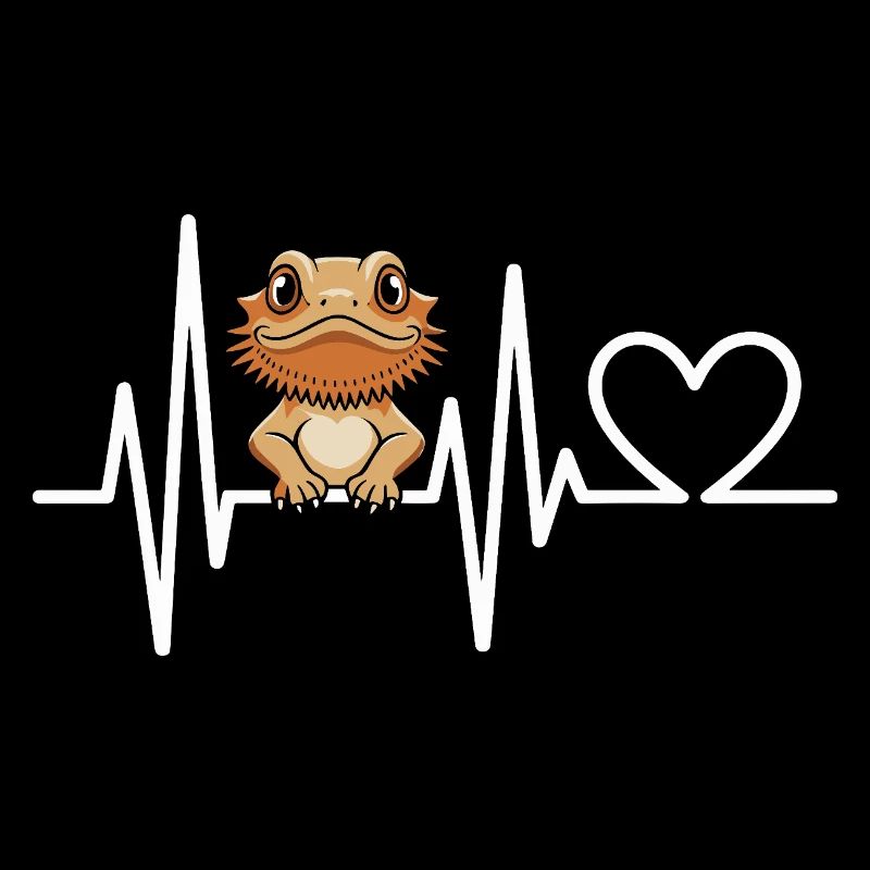 Bartagame Herzschlag Reptil Terrarium
