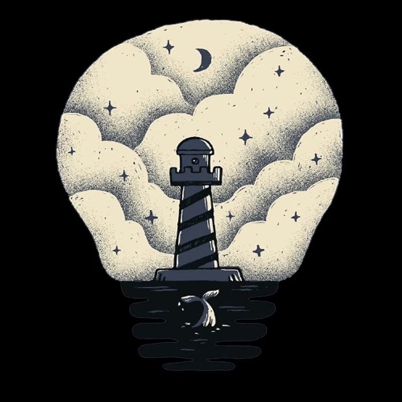 Phare dans une ampoule