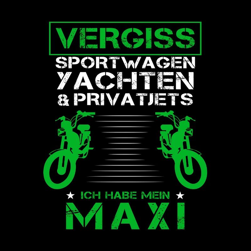 Maxi Moped Oldtimer Mopedfahrer Zweitakter