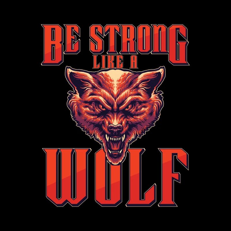 Be Strong As A Wolf Vicious Pack Of Wolves For
