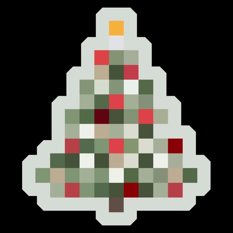 8-Bit Retro Christmas Tree Xmas