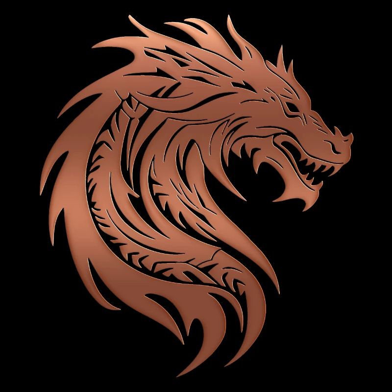 Fantasy Drache Anime Drachenkopf Mythisches Reptil